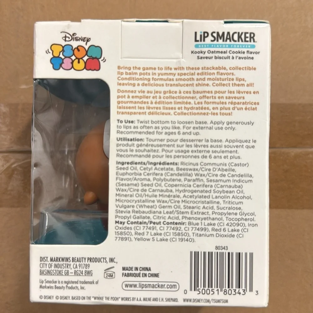 🍪🍪Disney Tsum Tsum Dale Kooky Oatmeal Cookie Flavor Lip Smacker🍪🍪
